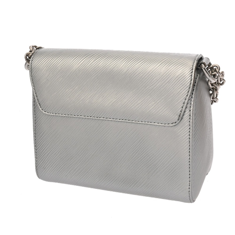 Louis Vuitton Shoulder Epi Bag Argent Leather Twist